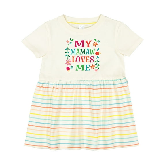 Inktastic Mamaw Loves Me Girls Apparel Girls Baby Dress
