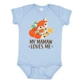 thumbnail image 1 of Inktastic Mamaw Loves Me Grandchild Fox Boys or Girls Baby Bodysuit, 1 of 5