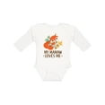 thumbnail image 1 of Inktastic Mamaw Loves Me Grandchild Fox Boys or Girls Long Sleeve Baby Bodysuit, 1 of 5