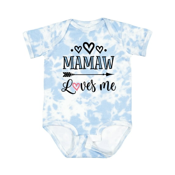 Inktastic Mamaw Loves Me Grandchild Girls Baby Bodysuit