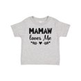 thumbnail image 1 of Inktastic Mamaw Loves Me Grandchild Girls Baby T-Shirt, 1 of 5