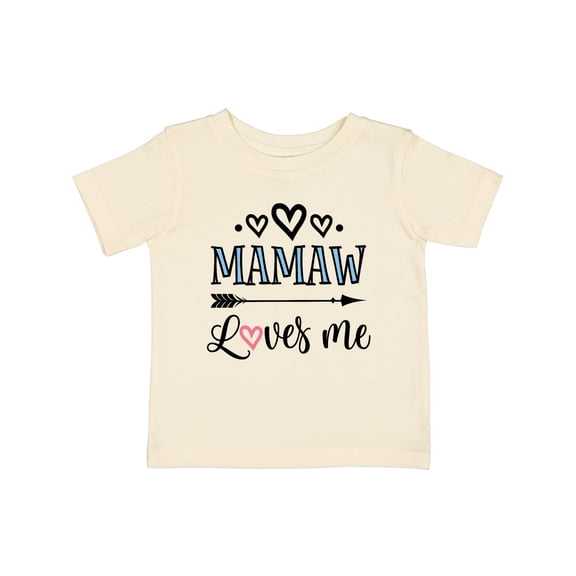 Inktastic Mamaw Loves Me Grandchild Girls Baby T-Shirt