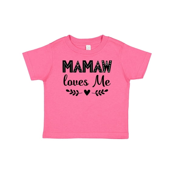 Inktastic Mamaw Loves Me Grandchild Girls Baby T-Shirt