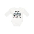 thumbnail image 1 of Inktastic Mamaw Loves Me Grandchild Girls Long Sleeve Baby Bodysuit, 1 of 5
