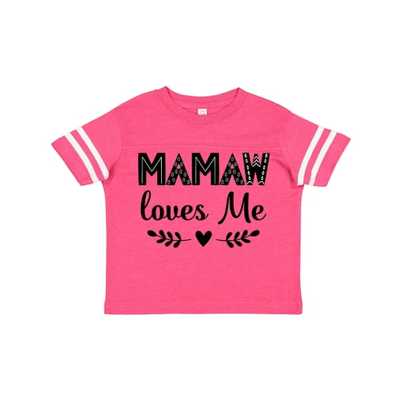 Inktastic Mamaw Loves Me Grandchild Girls Toddler T-Shirt