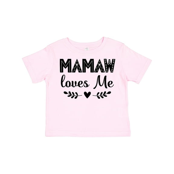 Inktastic Mamaw Loves Me Grandchild Girls Toddler T-Shirt