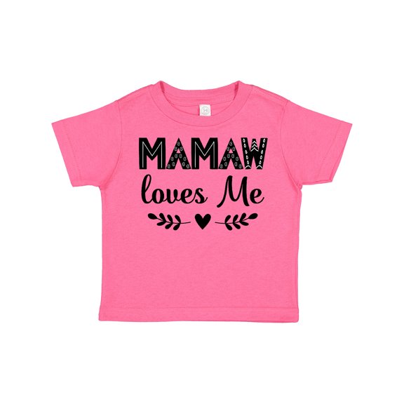 Inktastic Mamaw Loves Me Grandchild Girls Toddler T-Shirt