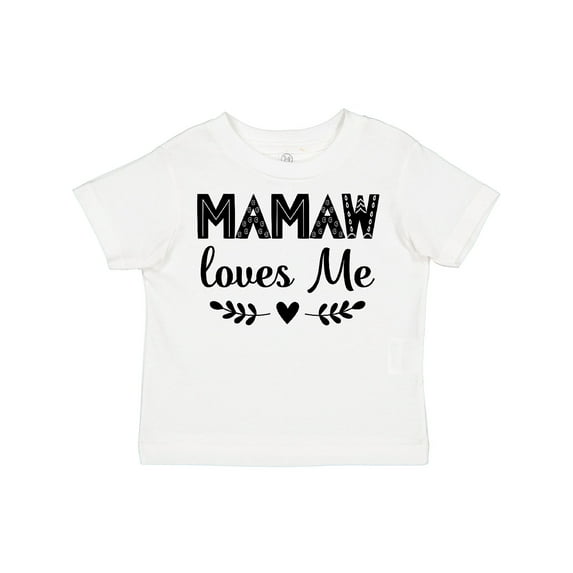 Inktastic Mamaw Loves Me Grandchild Girls Toddler T-Shirt