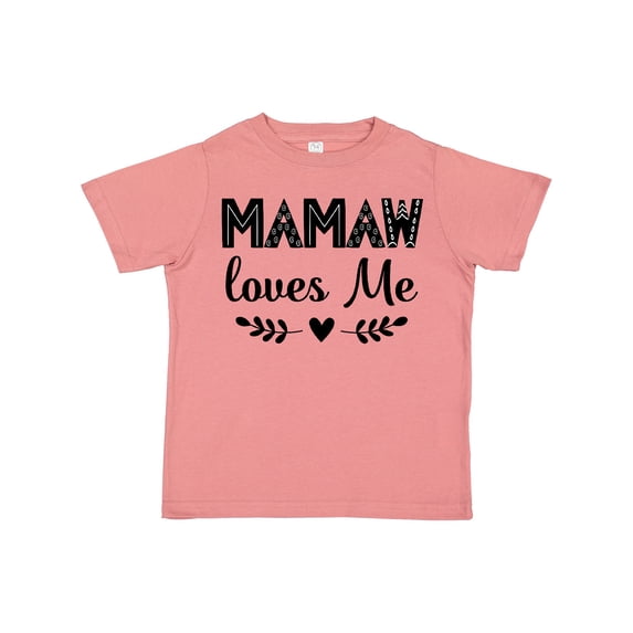 Inktastic Mamaw Loves Me Grandchild Girls Toddler T-Shirt