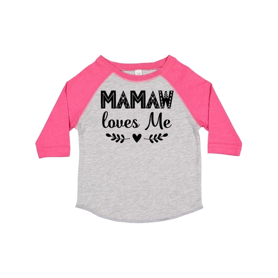 Inktastic Mamaw Loves Me Grandchild Girls Toddler T-Shirt