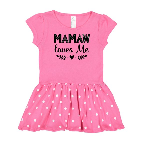 Inktastic Mamaw Loves Me Grandchild Outfit Gift Baby Girl Dress