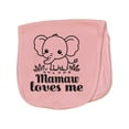 thumbnail image 1 of Inktastic Mamaw Loves Me Grandkids Elephant Baby Burp Cloth, 1 of 3