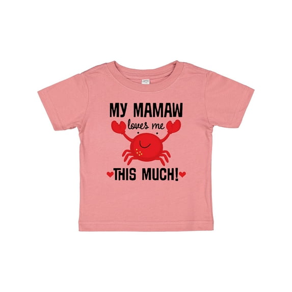 Inktastic Mamaw Loves Me Grandson Boys or Girls Baby T-Shirt