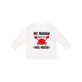 thumbnail image 1 of Inktastic Mamaw Loves Me Grandson Gift Boys or Girls Long Sleeve Toddler T-Shirt, 1 of 5