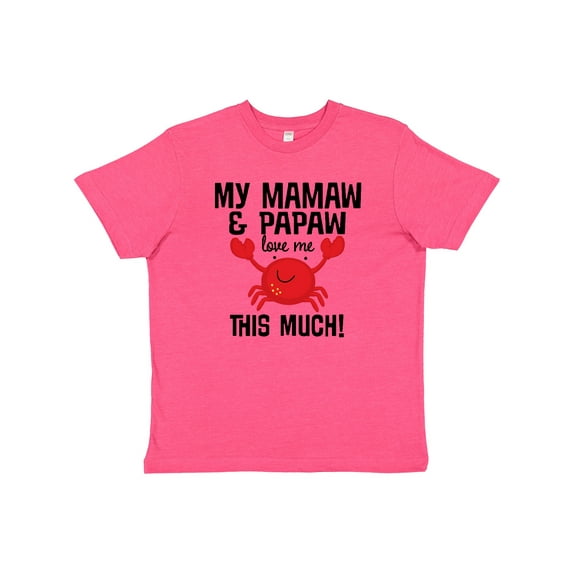 Inktastic Mamaw Papaw Love Me Youth T-Shirt