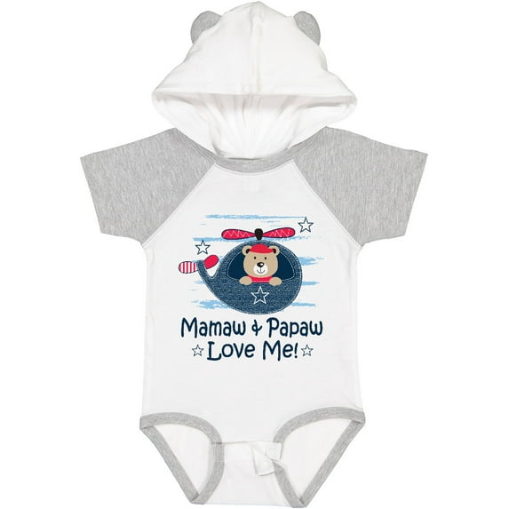 Inktastic Mamaw and Papaw Love Me Boys Baby Bodysuit