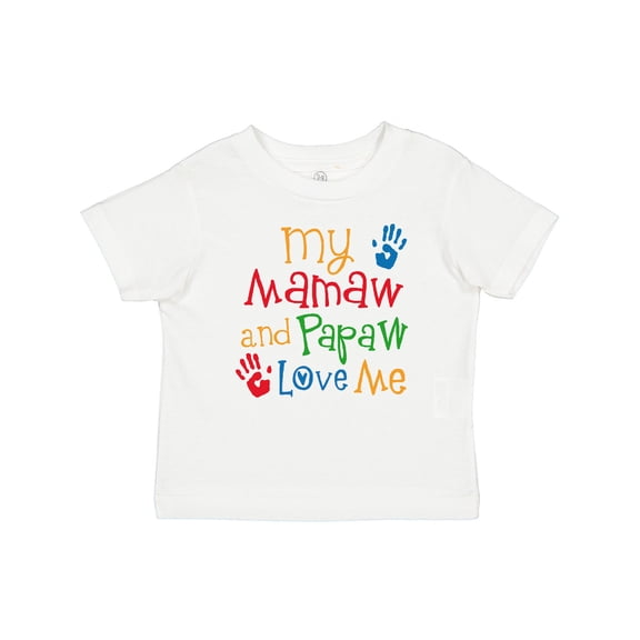 Inktastic Mamaw and Papaw Love Me Boys or Girls Baby T-Shirt