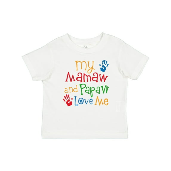 Inktastic Mamaw and Papaw Love Me Boys or Girls Baby T-Shirt