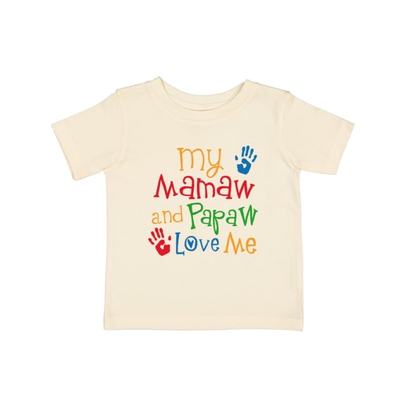 Inktastic Mamaw and Papaw Love Me Boys or Girls Baby T-Shirt
