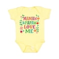 thumbnail image 1 of Inktastic Mamaw and Papaw Love Me Girls Baby Bodysuit, 1 of 5