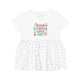 thumbnail image 1 of Inktastic Mamaw and Papaw Love Me Girls Baby Dress, 1 of 5