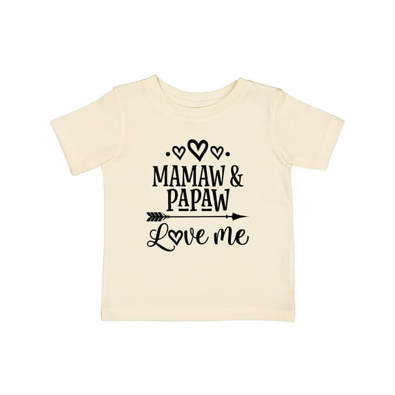 Inktastic Mamaw and Papaw Love Me Girls Baby T-Shirt