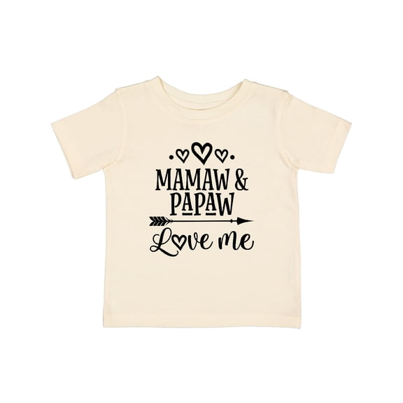 Inktastic Mamaw and Papaw Love Me Girls Baby T-Shirt