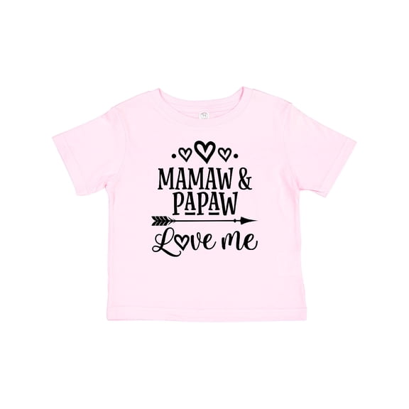 Inktastic Mamaw and Papaw Love Me Girls Baby T-Shirt