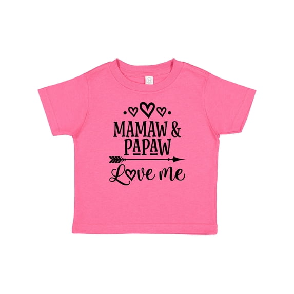 Inktastic Mamaw and Papaw Love Me Girls Baby T-Shirt