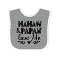 thumbnail image 1 of Inktastic Mamaw and Papaw Love Me Grandchild Boys or Girls Baby Bib, 1 of 4