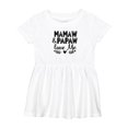 thumbnail image 1 of Inktastic Mamaw and Papaw Love Me Grandchild Girls Baby Dress, 1 of 5