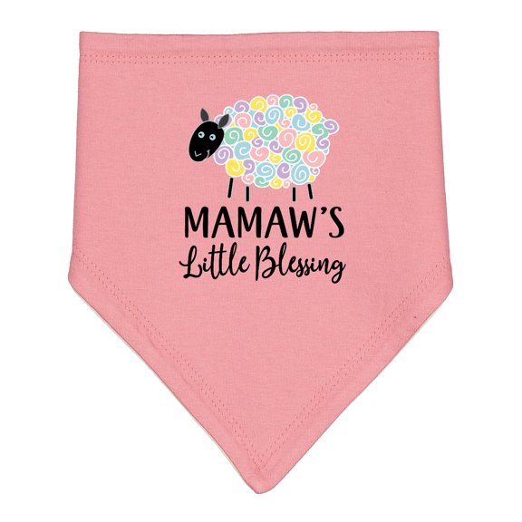 Inktastic Mamaw for Grandchild Girls Baby Bandana Bib