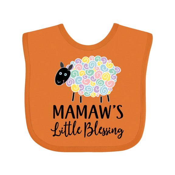 Inktastic Mamaw for Grandchild Girls Girls Baby Bib