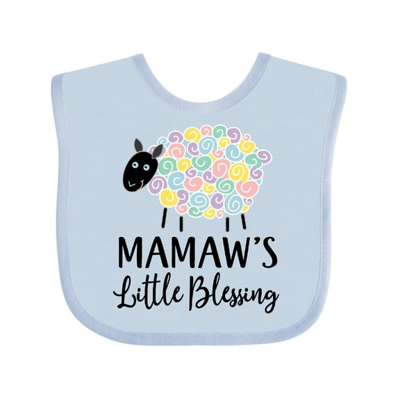 Inktastic Mamaw for Grandchild Girls Girls Baby Bib