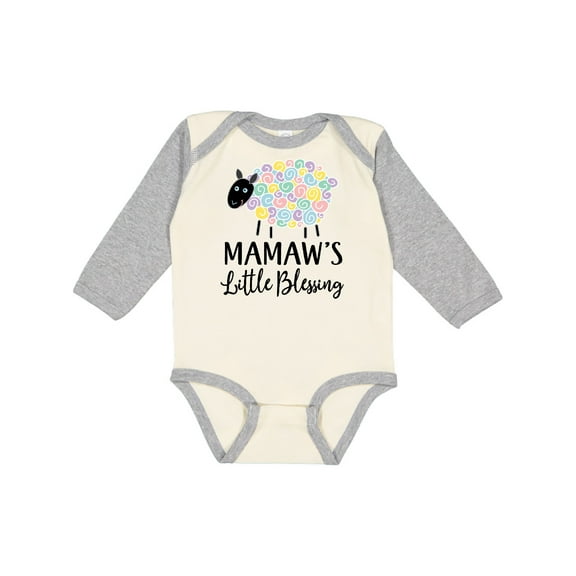 Inktastic Mamaw for Grandchild Girls Girls Long Sleeve Baby Bodysuit