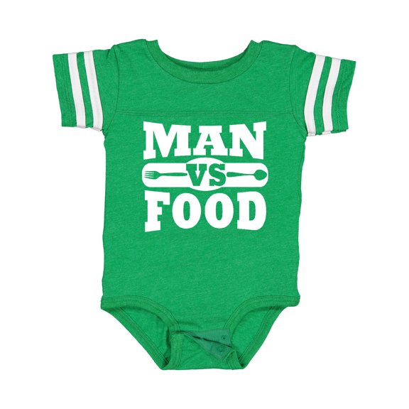 Inktastic Man vs Food Boys or Girls Baby Bodysuit