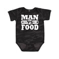 thumbnail image 1 of Inktastic Man vs Food Boys or Girls Baby Bodysuit, 1 of 5