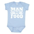 thumbnail image 1 of Inktastic Man vs Food Boys or Girls Baby Bodysuit, 1 of 5