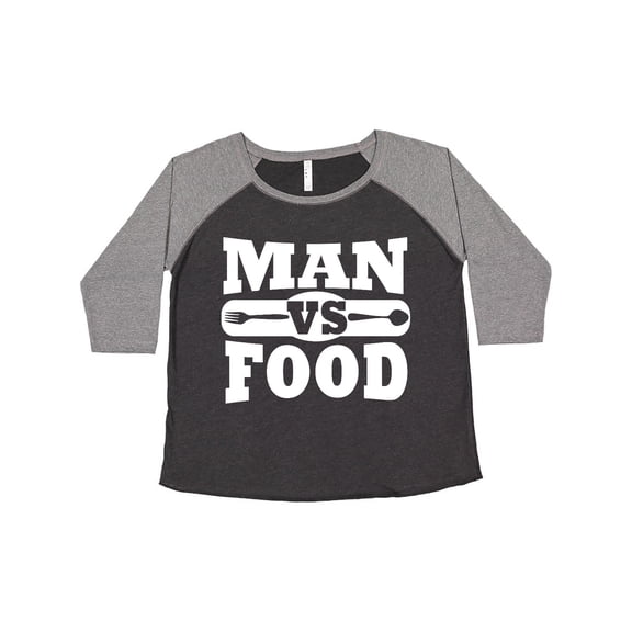 Inktastic Man vs Food Women's Plus Size T-Shirt
