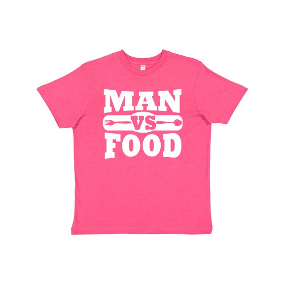 Inktastic Man vs Food Youth T-Shirt