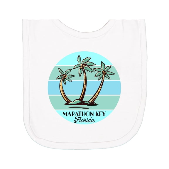 Inktastic Marathon Key Florida Newborn Bib