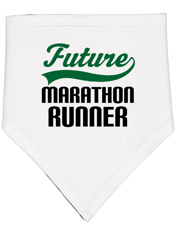 Marathon Runner Childs Baby Bandana Bib