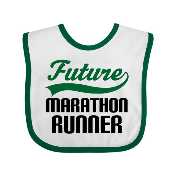 Inktastic Marathon Runner Childs Boys Baby Bib