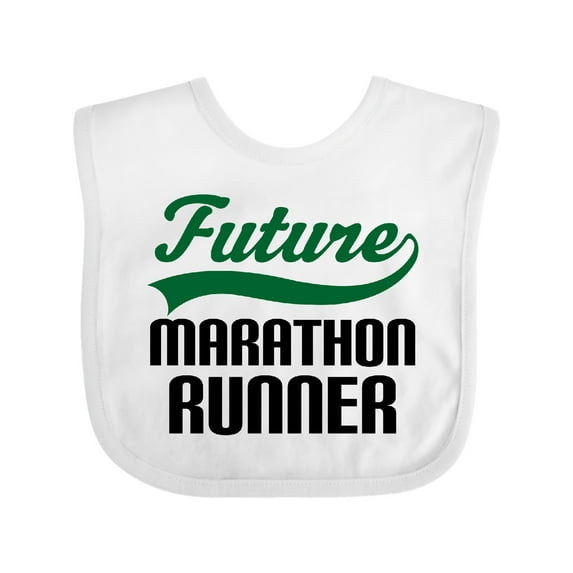 Inktastic Marathon Runner Childs Boys Baby Bib