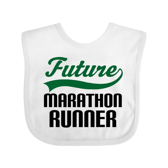 Inktastic Marathon Runner Childs Boys Baby Bib