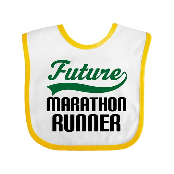 Inktastic Marathon Runner Childs Boys Baby Bib