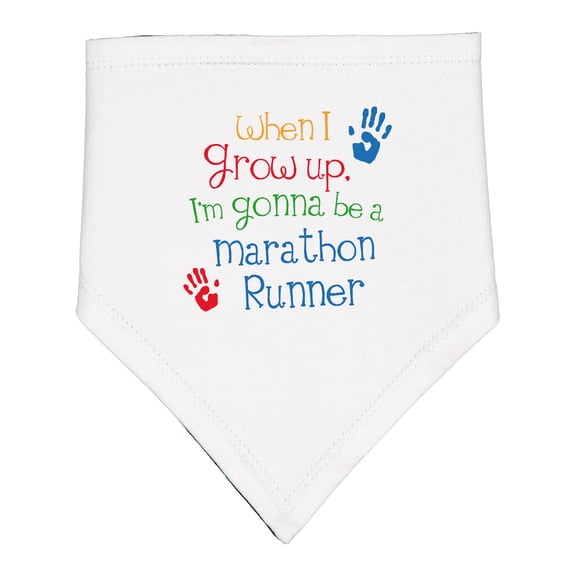 Inktastic Marathon Runner Future Baby Bandana Bib