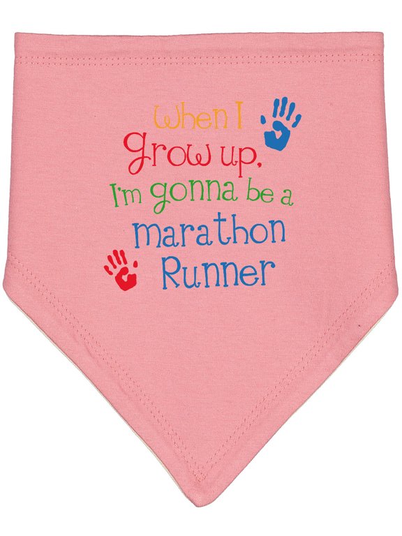 Marathon Runner Future Baby Bandana Bib