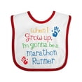 thumbnail image 1 of Inktastic Marathon Runner Future Boys or Girls Baby Bib, 1 of 4