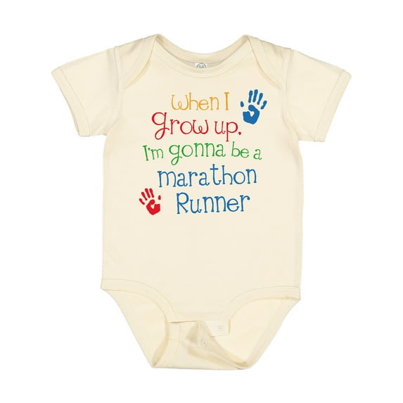 Inktastic Marathon Runner Future Boys or Girls Baby Bodysuit